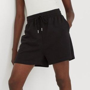 H&M Black Loungewear Sweatshorts with Pockets